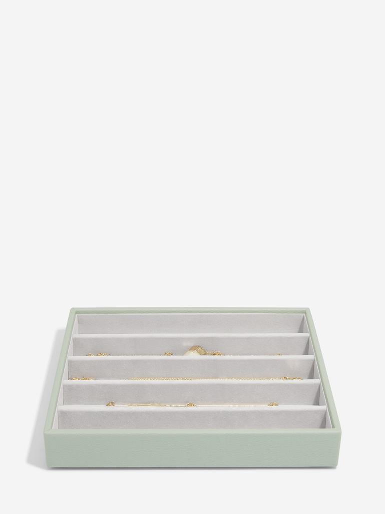 Szkatułka na biżuterię Stackers pięciokomorowa classic zieleń szałwiowa
