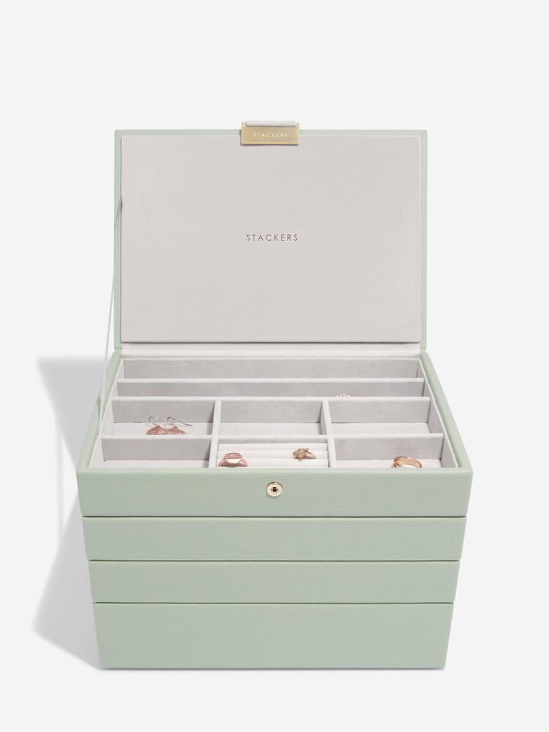 Sage Green Classic Jewellery Box Set of 4