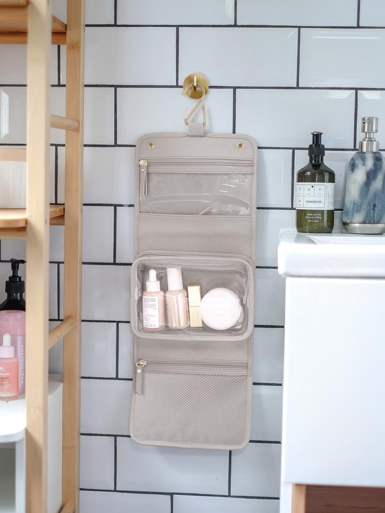 Taupe Small Hanging Washbag