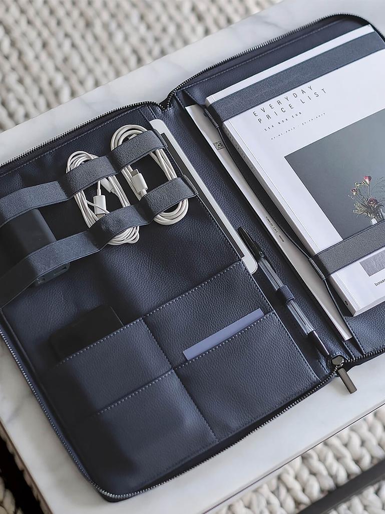 Navy Blue A4 Document Folder