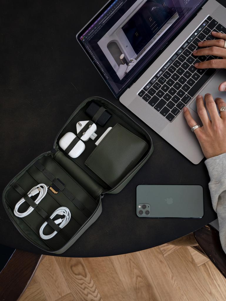 Olive Green Cable Tidy