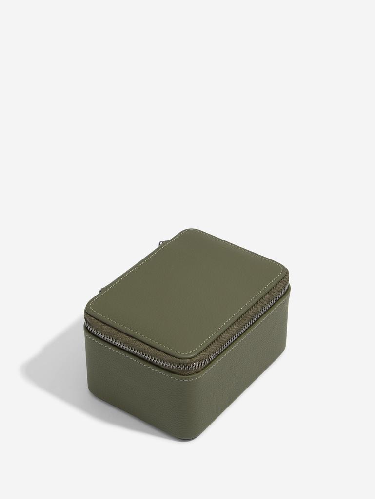 Olive Green Large Zipped Watch Box