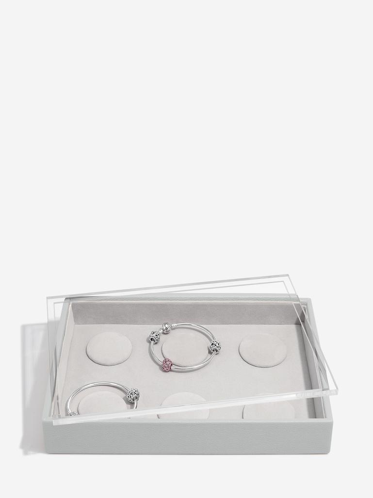 Pebble Grey 6 Charm Bracelet Layer & Display Lid