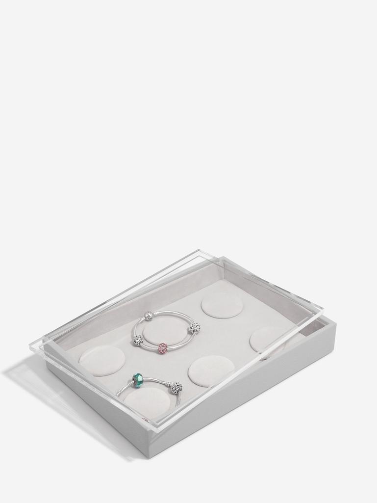 Pebble Grey 6 Charm Bracelet Layer & Display Lid