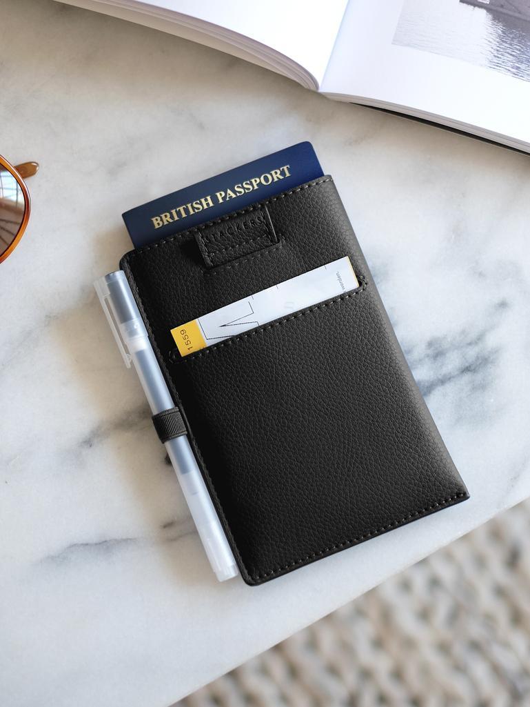 Black Pebble Passport Sleeve