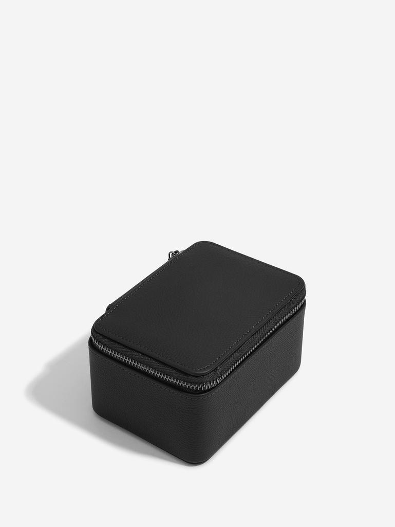 Pudełko na zegarki podróżne Stackers Pebble dwukomorowe czarno-szare