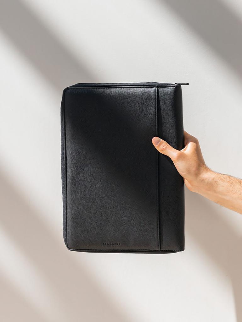 Black Pebble A4 Document Folder
