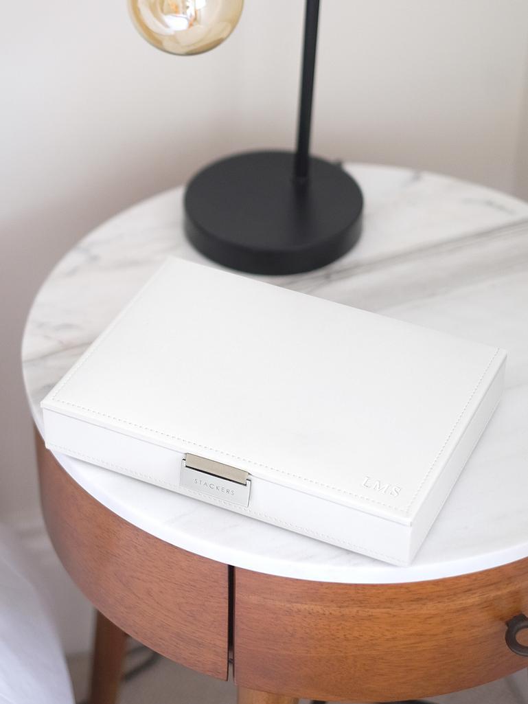 White Classic Bracelet Jewellery Box Lid