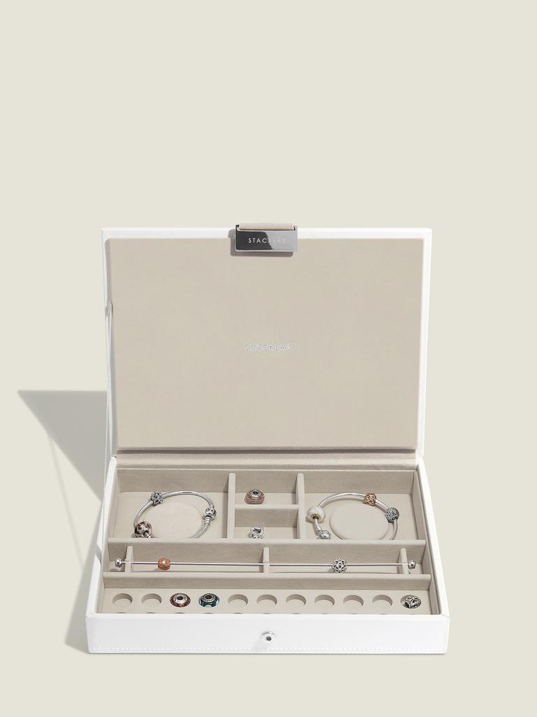 White Classic Bracelet Jewellery Box Lid