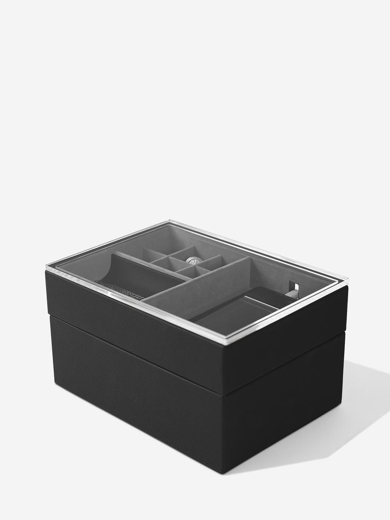 Black Valet & Watch Box