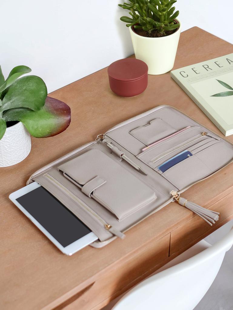 Taupe Clutch Bag