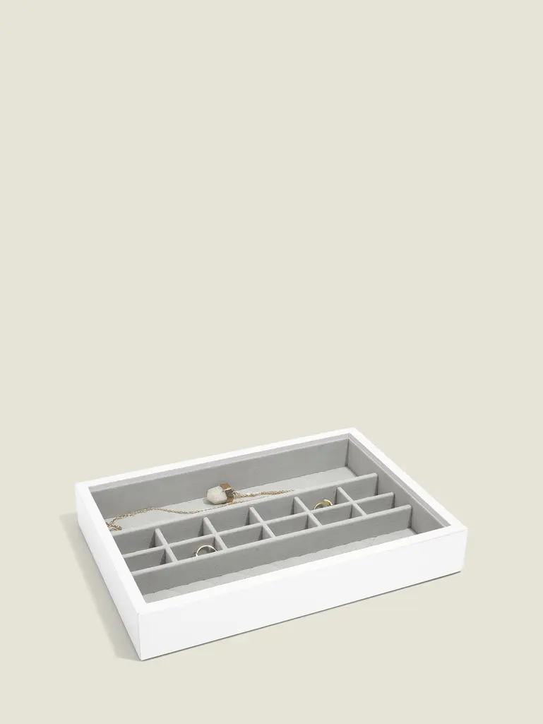 Orchid White Leather Small Accessories Layer (COLOUR WON'T MATCH)