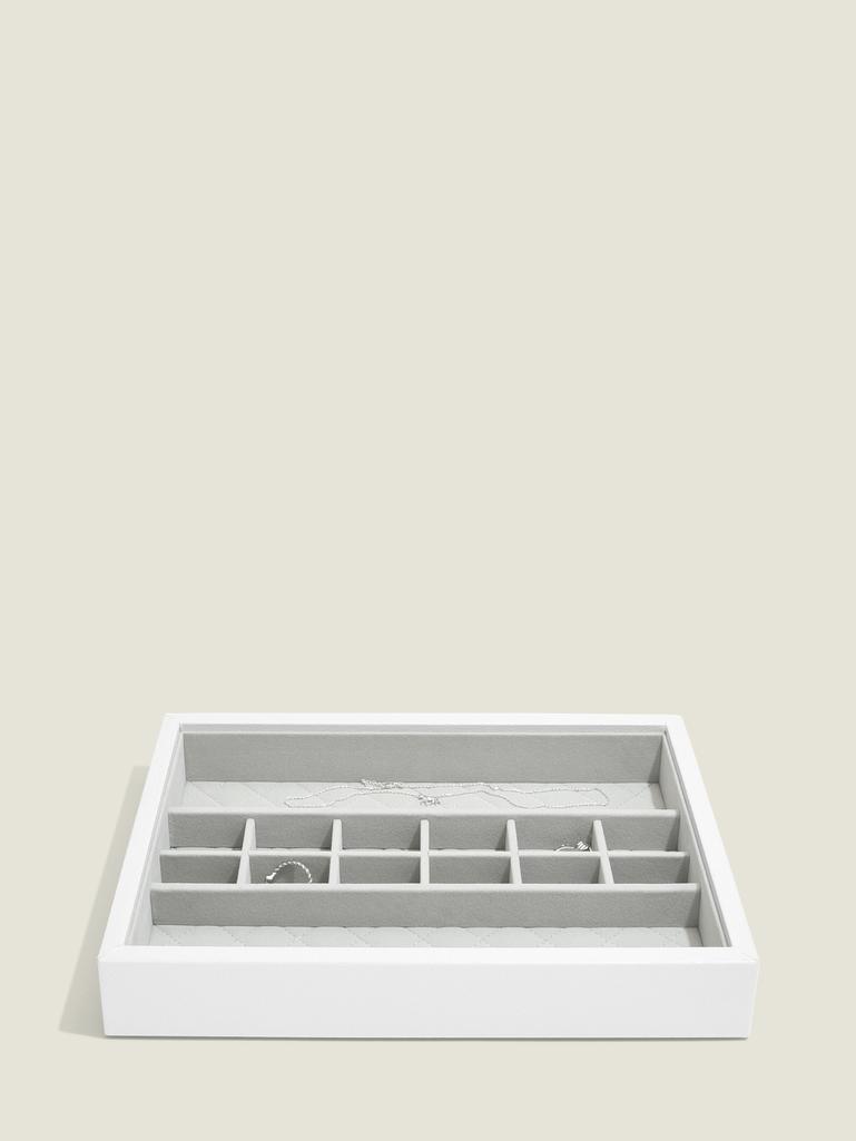 Orchid White Leather Small Accessories Layer (COLOUR WON'T MATCH)