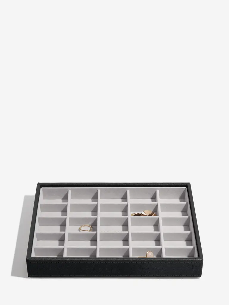 Black Classic Jewellery Box Set of 4