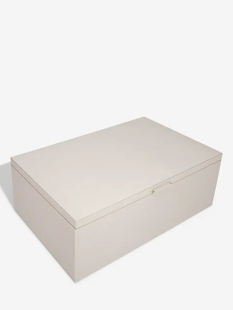 Taupe & Gold Large Storage Box
