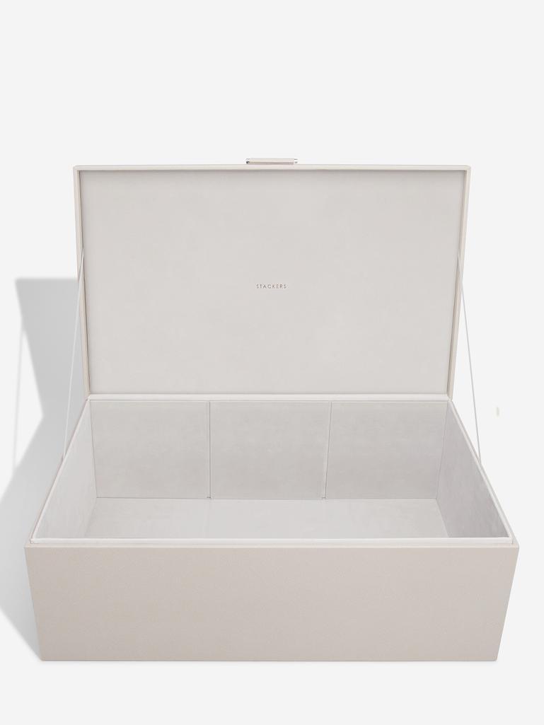 Taupe & Gold Large Storage Box