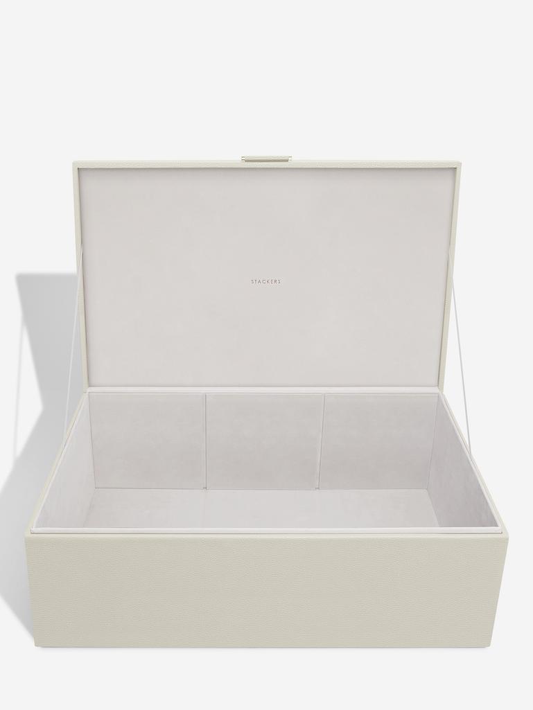 STACKERS LARGE STORAGE BOX OATMEAL