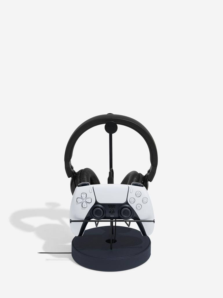 Navy Gaming Controller & Headphone Stand
