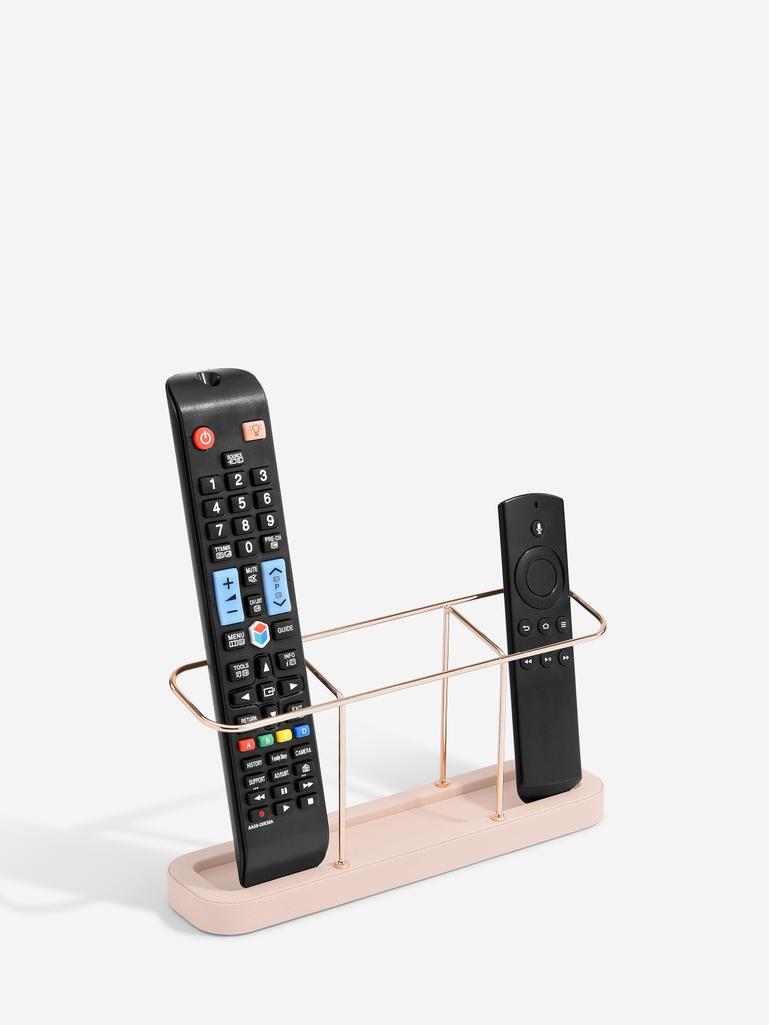 Blush & Gold 3 Section Remote Control Holder