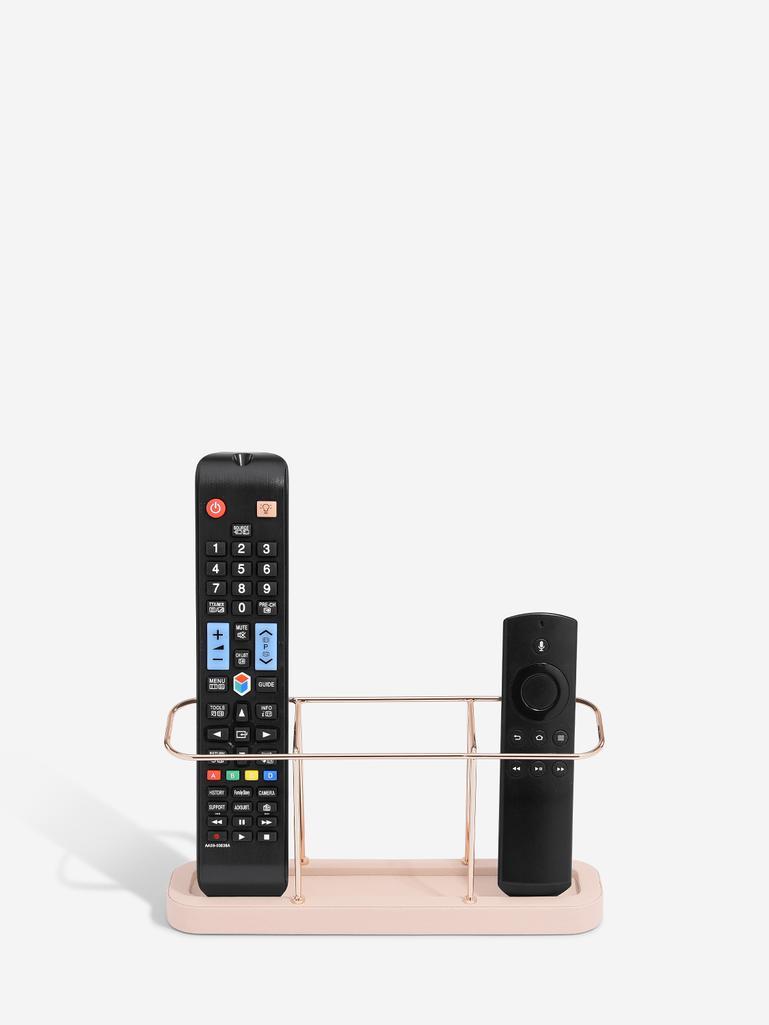 Blush & Gold 3 Section Remote Control Holder