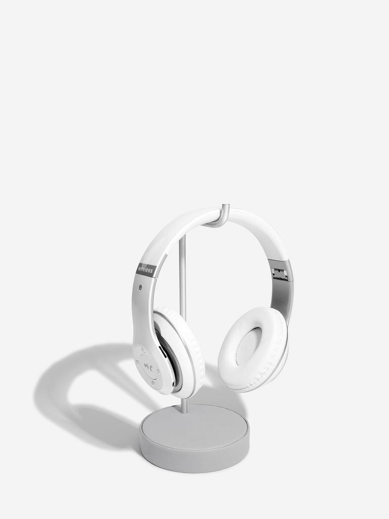 Pebble Grey & Chrome Headphone Stand