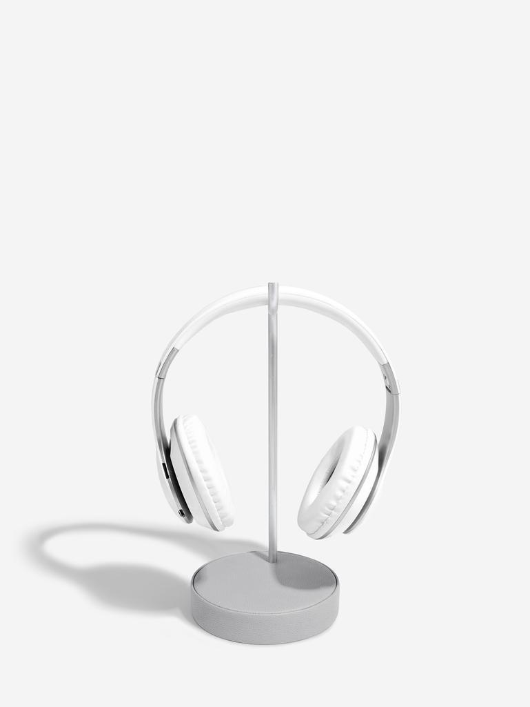 Pebble Grey & Chrome Headphone Stand