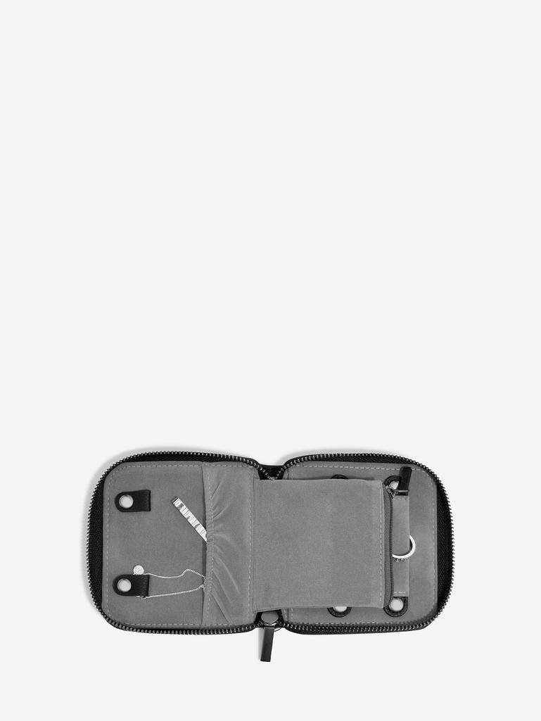 Pebble Black Compact Jewellery Roll
