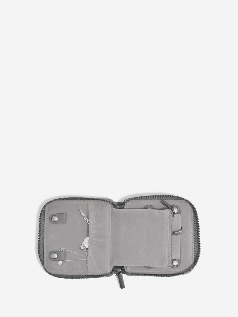 Slate Grey Compact Jewellery Roll