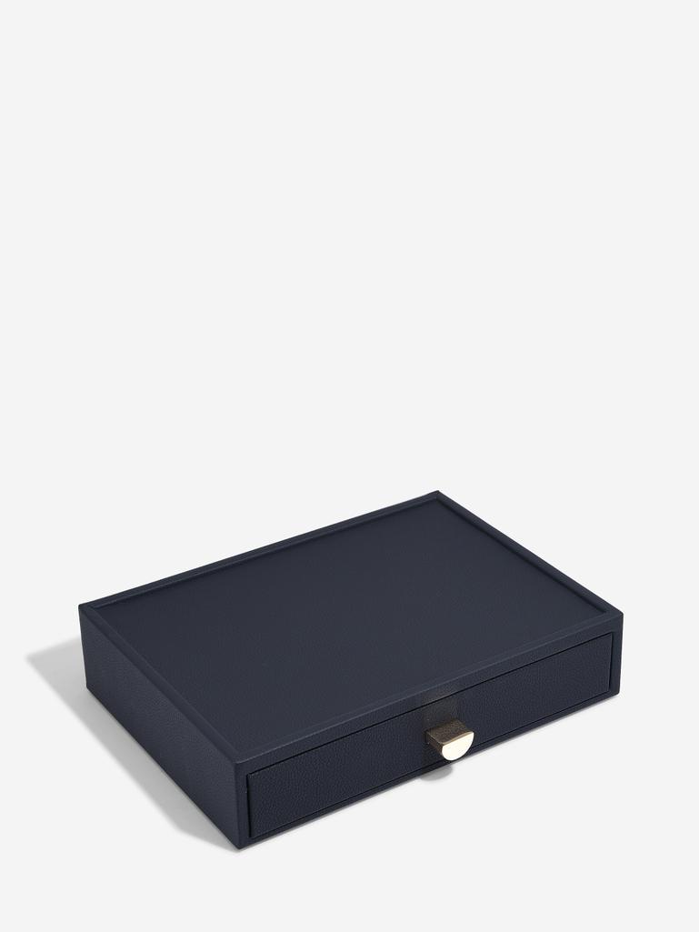 Navy Pebble Classic Necklace Drawer Layer