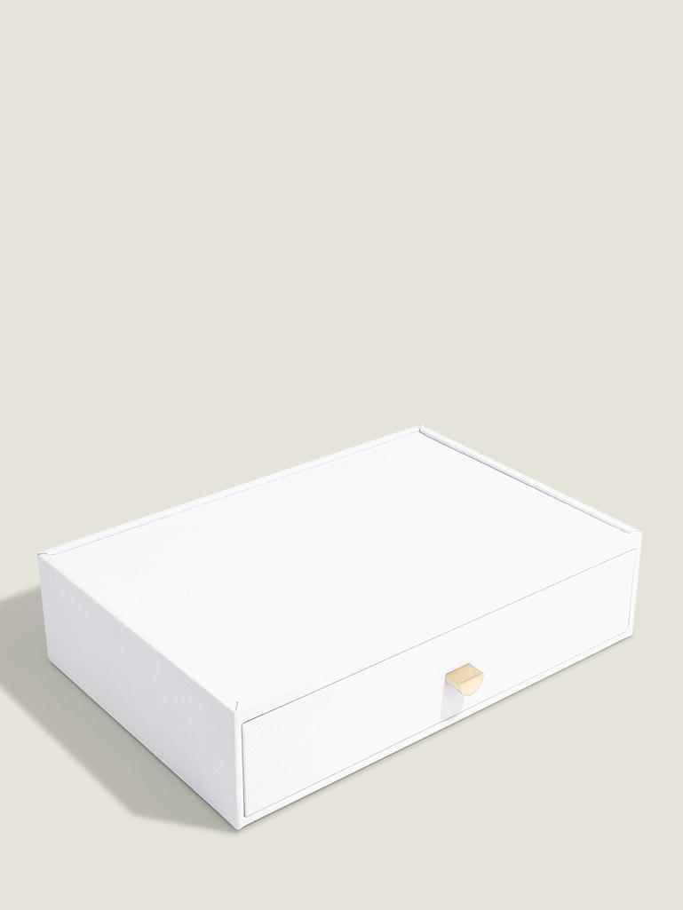 Pebble White Supersize Accessory Drawer Layer