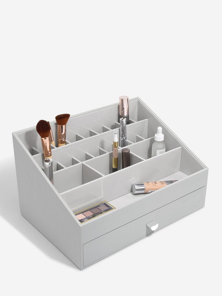 Pebble Grey Supersize Makeup Organiser