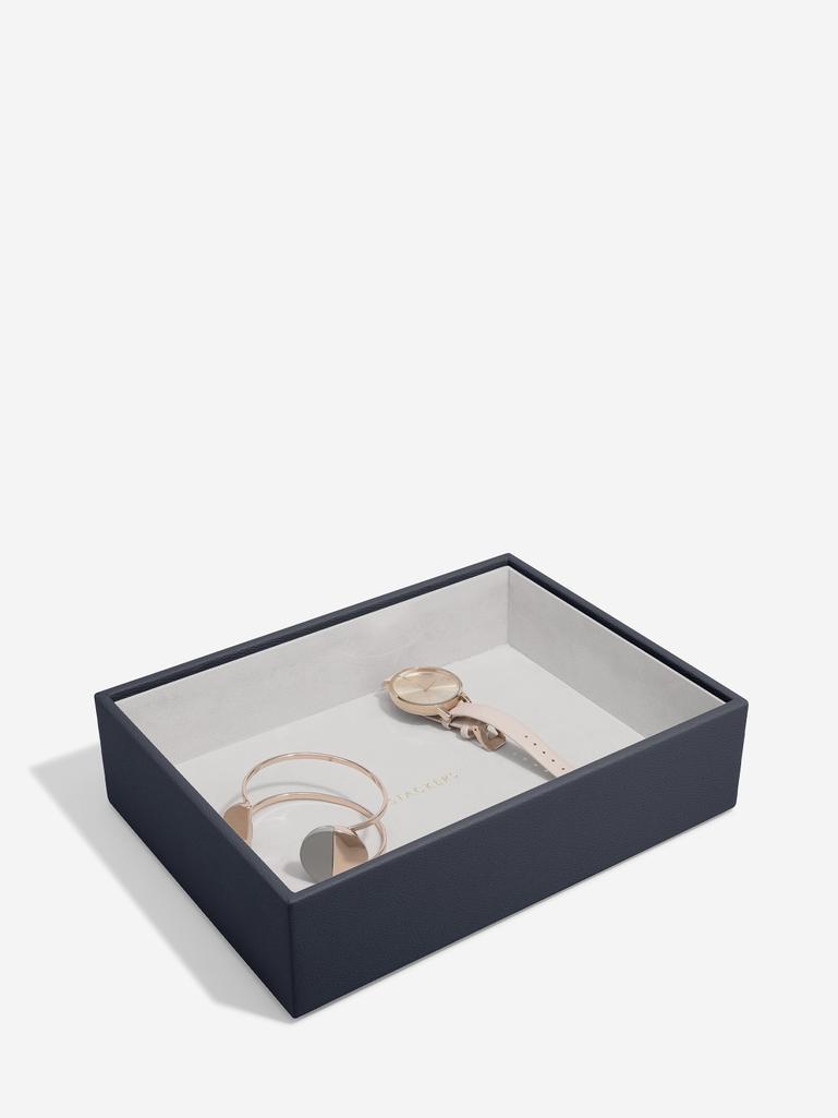 Navy Pebble Classic Chunky Jewellery Layer