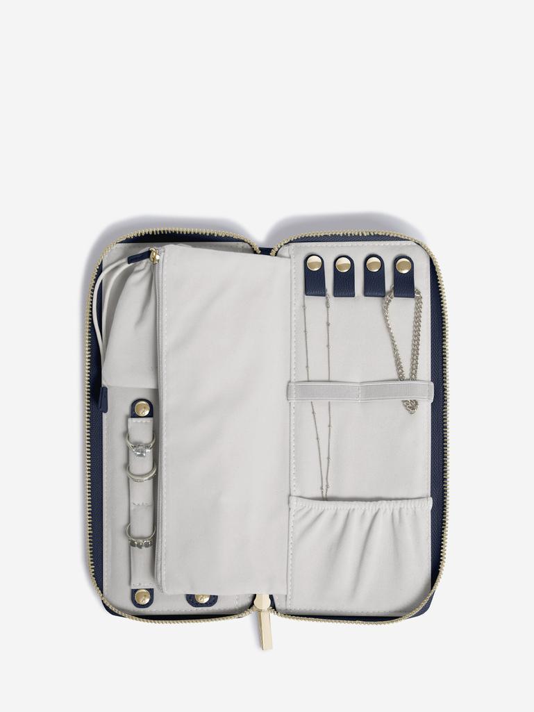 Navy Blue Jewellery Roll