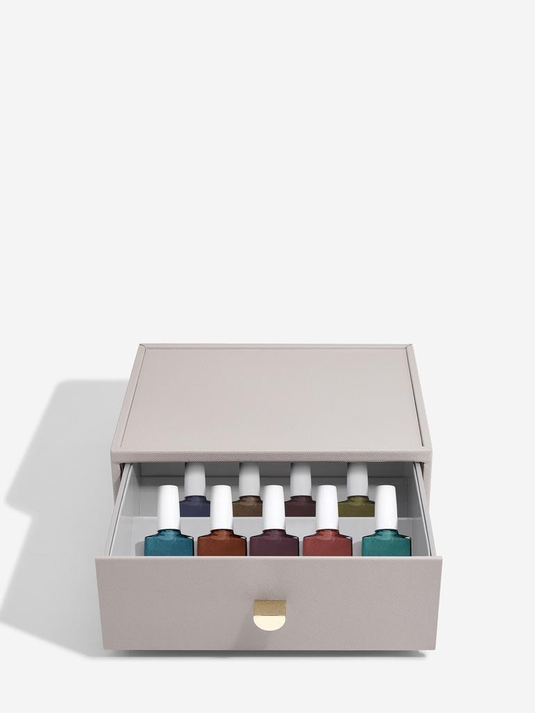 Taupe Classic Nail Polish Drawer