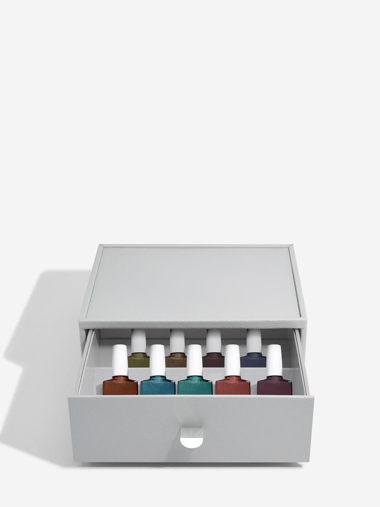Pebble Grey Classic Nail Polish Drawer