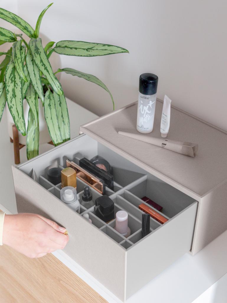 Taupe Supersize Makeup Deep Drawer