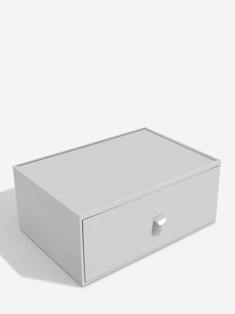 Organizer na kosmetyki Stackers Pebble głęboki supersize kamienna szarość z szufladą