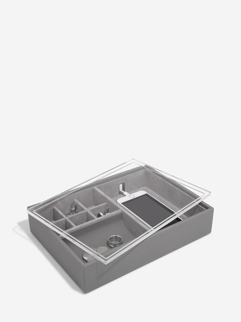 Slate Grey Valet & Acrylic Lid