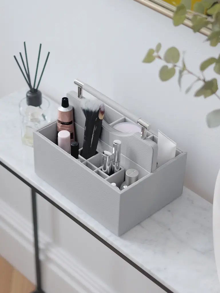 Pebble Grey Classic Cosmetic Organiser