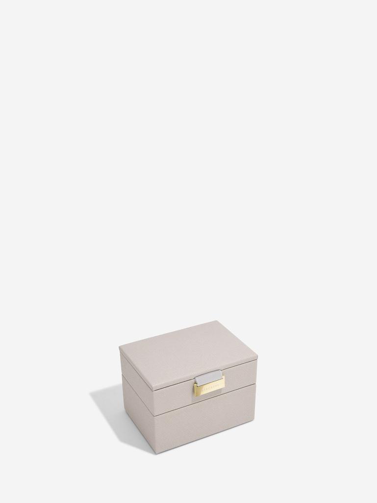 Szkatułka na biżuterię Stackers podwójna micro taupe