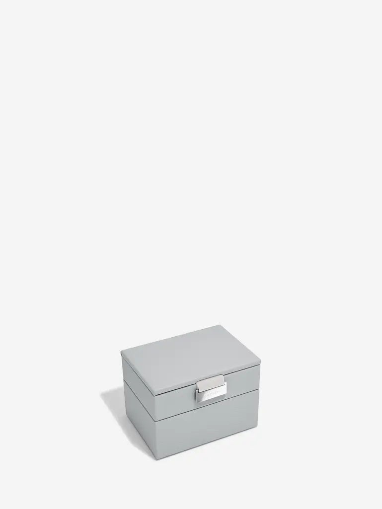 Szürke Pebble Micro ékszerdoboz szett 2 szintes