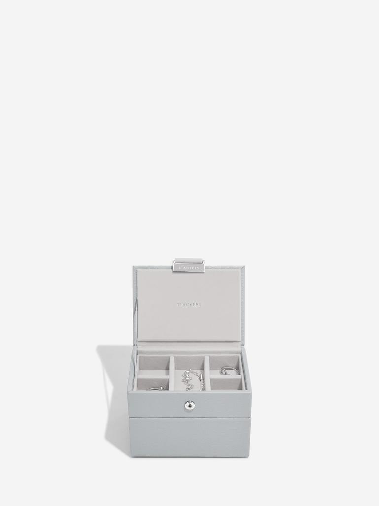 Szürke Pebble Micro ékszerdoboz szett 2 szintes