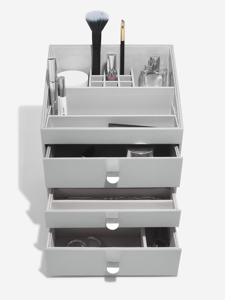 Pebble Grey Classic Makeup & Jewellery Set of 3