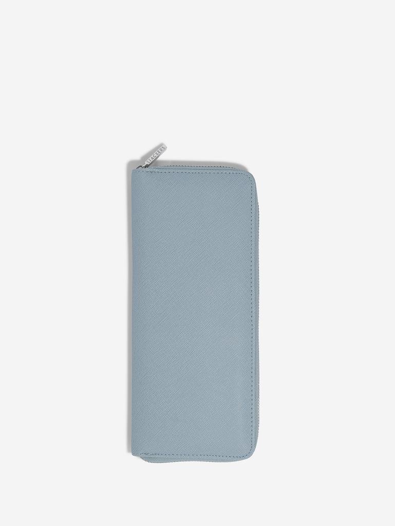 Dusky Blue Jewellery Roll