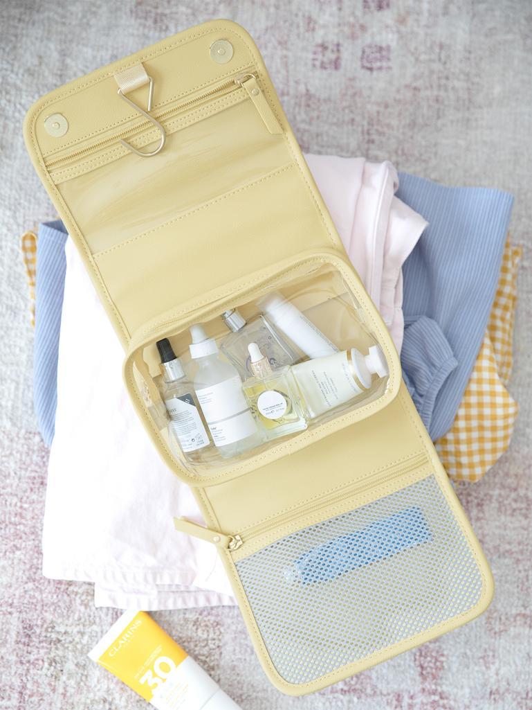 Butter Yellow Small Hanging Washbag