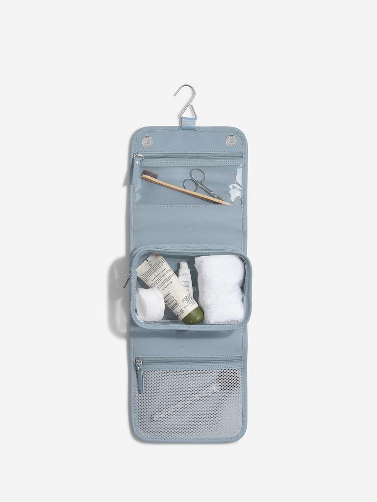 Kosmetyczka podróżna do zawieszenia Stackers szaroniebieska