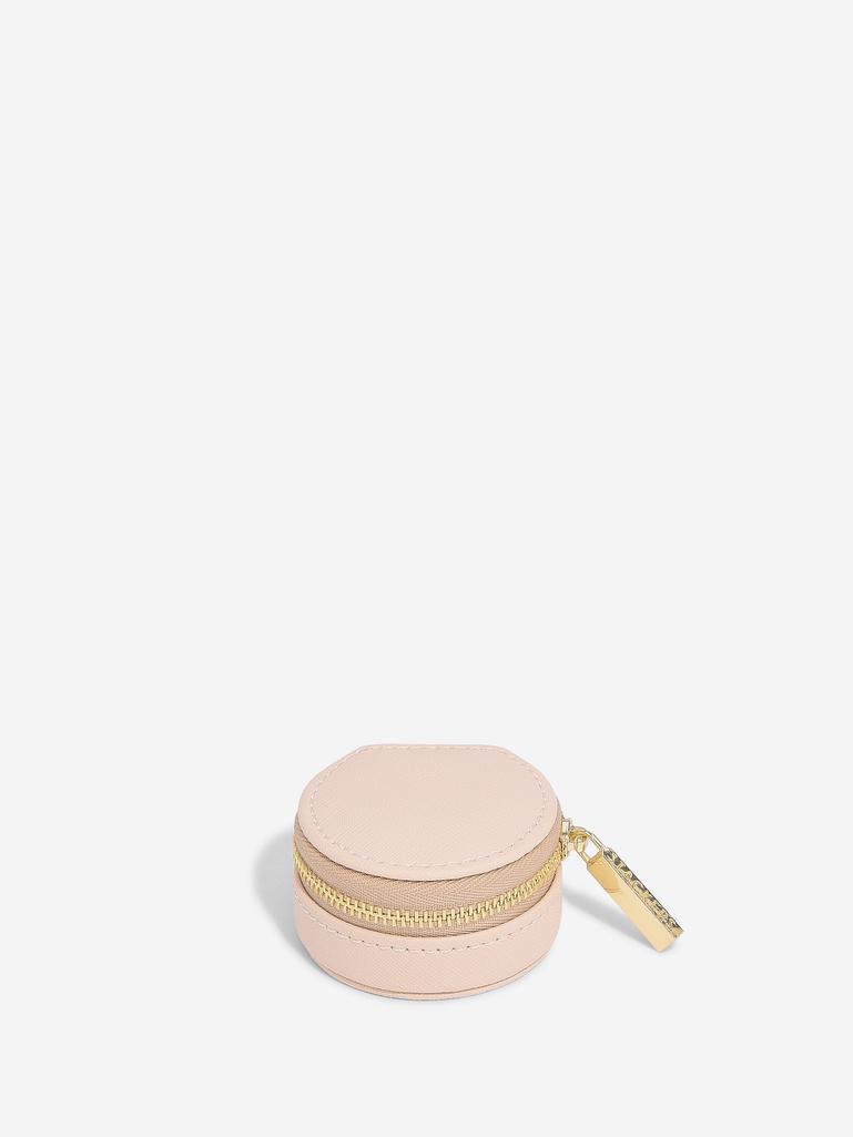 Blush Pink Oyster Travel Jewellery Box