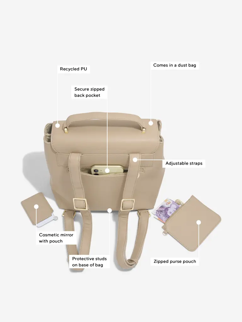 Camel Small Backpack