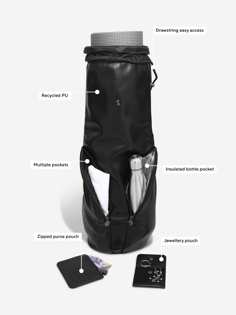 Black Yoga Bag