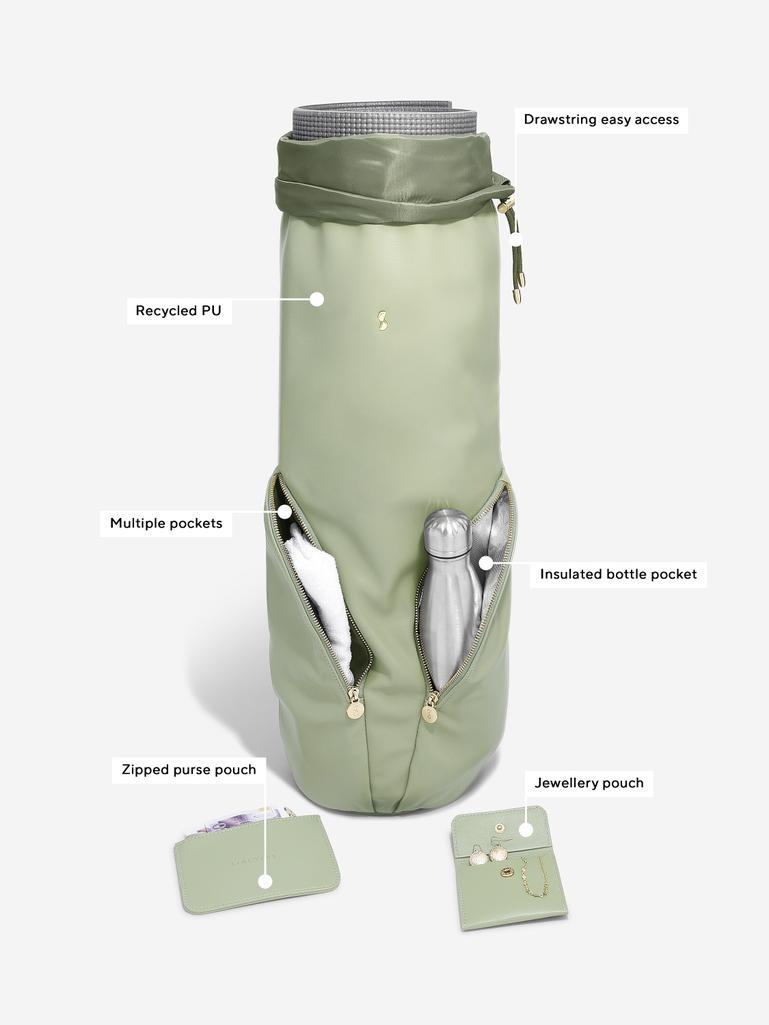 Moss Green Yoga Bag